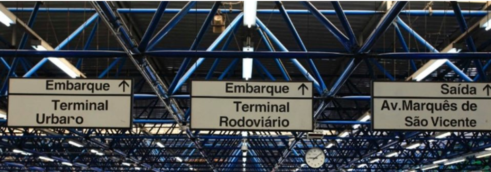 Interior da estação Barra Funda